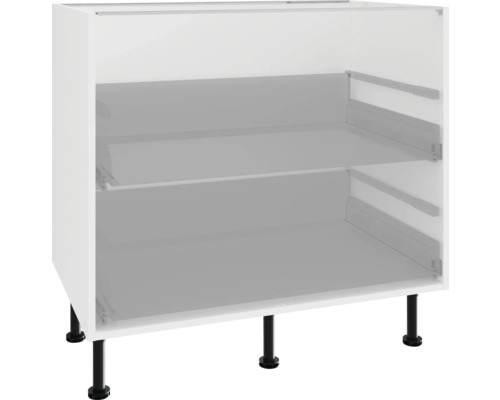 Keukenkast met twee laden en poten