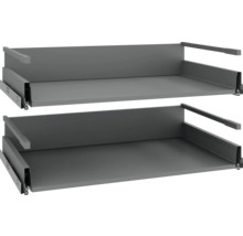 Twee ladegeleiders voor de keukenkast