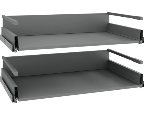 Twee ladegeleiders voor de keukenkast