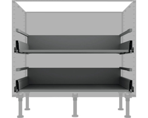 Grijze lade-inzet voor de keukenkast