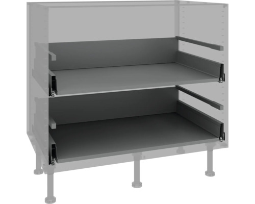 Onderkast met twee uittrekelementen