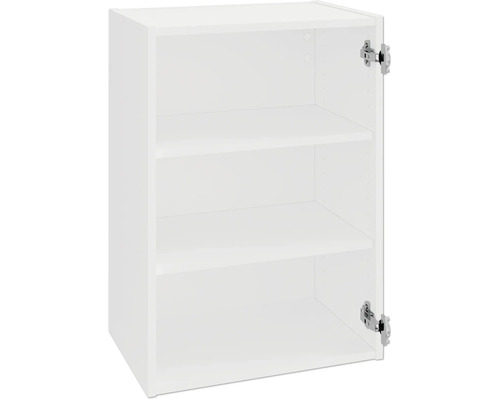 Open witte keukenkast met drie planken