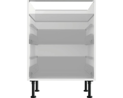 Lege keukenkast met poten