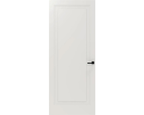 PERTURA Binnendeur 5500 opdek links wit afgelakt 211,5x88 cm Witte binnendeur met zwarte deurklink