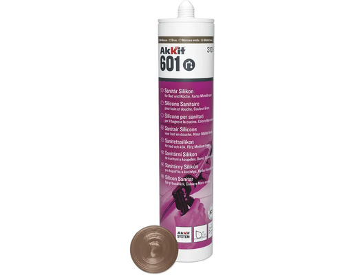 Akkit 601 Sanitair Silicone voor bad en douche, Kleur Middelbruin