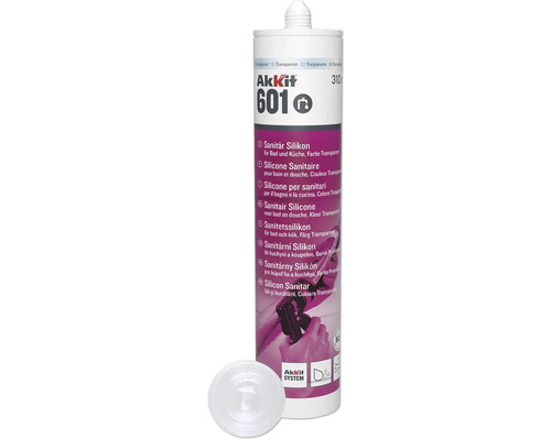 Akkit 601 Sanitair Silicone, transparant, voor bad en douche