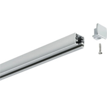 Aluminiumprofiel met eindkap en schroef