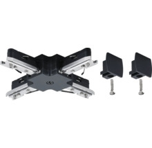 Railconnector voor stroomrailsystemen met schroeven