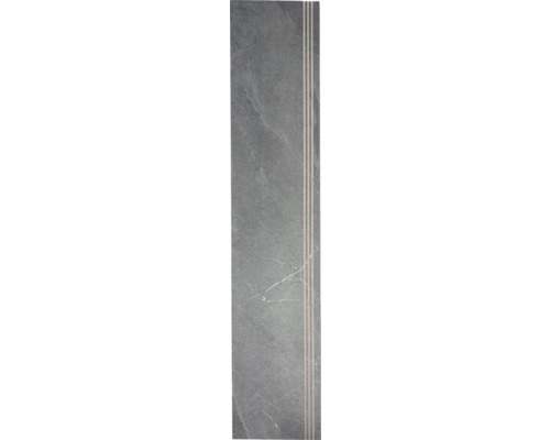 Tegel voor trappen van steengoed met drie sierlijnen