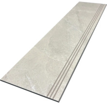 Keramische traptrede met drie groeven