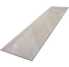 Grijze tegel met antisliprand voor trappen