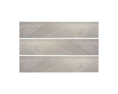 Drie grijze traptegels