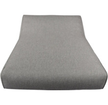 Grijze loungestoel van stof