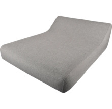 Grijze relaxligstoel van stof