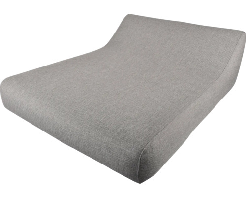 BEST Opblaasbaar ligbed Alcudia antraciet Grijze relaxligstoel van stof