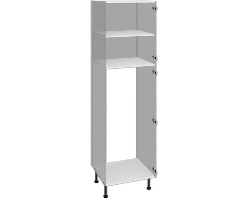 Keukenhoge kast met planken en poten