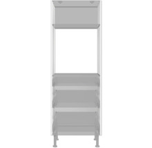 Open badkamerkast met drie planken