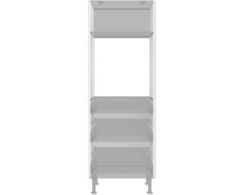 Open badkamerkast met drie planken