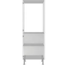 Witte hoge kast met drie planken en poten