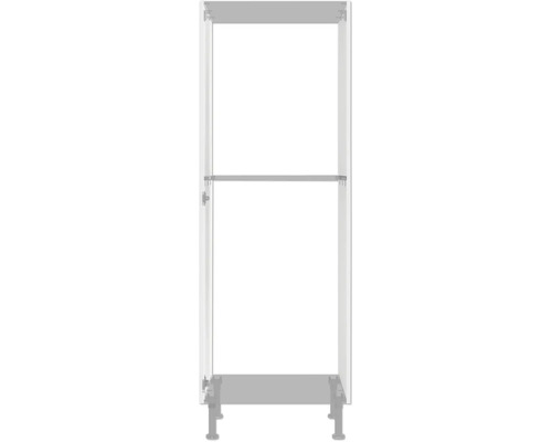 Metalen rek met plank en kledingstang