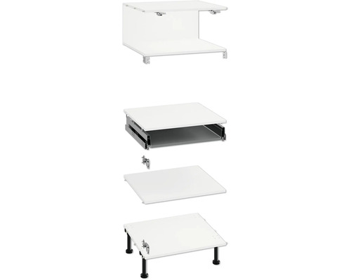 Meubelbouwpakket met lade en poten voor zelfmontage