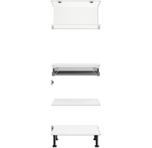 Badkamermeubel met wastafelblad en ophangbeslag