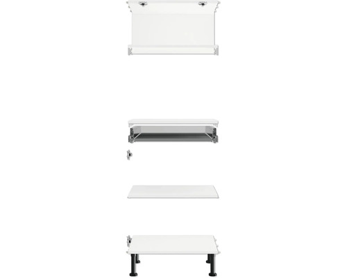 Badkamermeubel met wastafelblad en ophangbeslag