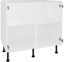 Onderkast met twee vakken en zwarte poten