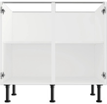 Onderkast met twee open deuren en legplank