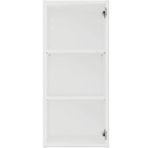 Open witte hangkast met twee planken