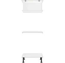 Badkamermeubelset bestaande uit onderkast, wastafel en plank