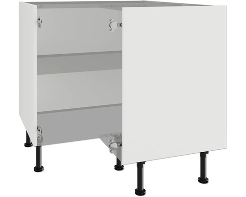 Onderkast met open deur en planken