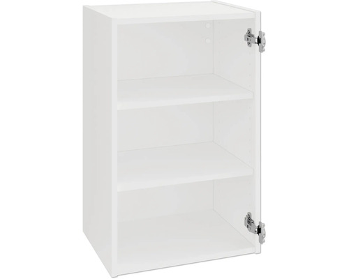 Open witte keuken hangkast met drie legplanken