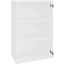 Witte hangkast met drie vakken voor wandmontage