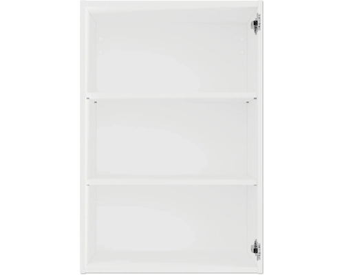 Open badkamerkast met legplanken