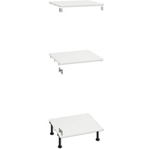 Wastafelblad voor meubels met verschillende montageopties