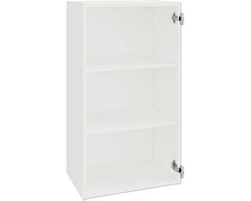 Open witte keuken hangkast met legplanken