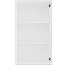 Open witte badkamerkast met twee planken voor badkameropslag