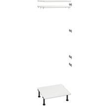 Legplanken met consoles en tafelonderstel voor een rekkensysteem