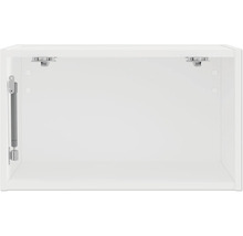 Binnenaanzicht van een witte keukenkast met bevestiging