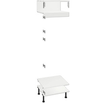 Kastophangrail met montage-elementen voor hangkasten