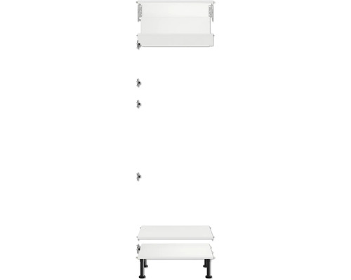 Keukenkast met poten en planken