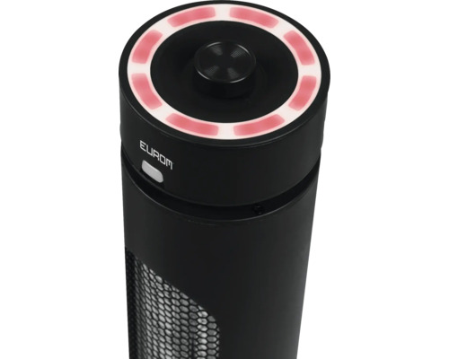 Eurom kachel met bedieningsknop en beschermrooster