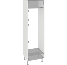 Keukenkast met poten en witte deuren