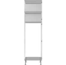 Open badkamer hoge kast met planken