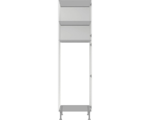 Open badkamer hoge kast met planken