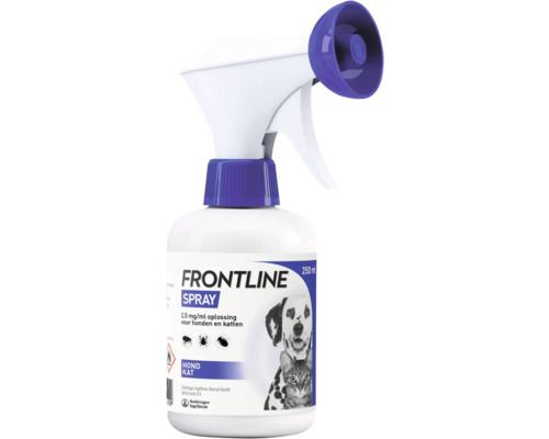 Frontline Spray ter bestrijding van parasieten bij honden en katten