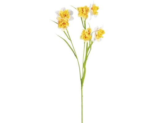Kunstbloem Narcis oranje H 60 cm Kunstbloem narcis met gele en witte bloemen