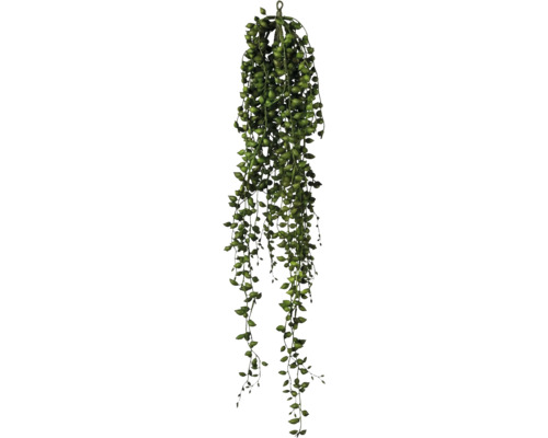 Kunstplant Senecio hangend groen H 88 cm Hangende kunstplant met groene bladeren.