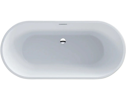 Vrijstaand bad, ovale vorm, bovenaanzicht